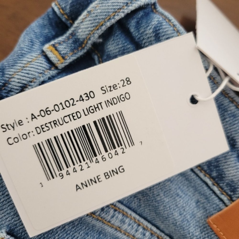 Anine Bing Gabe Mid Rise Ankle Skinny Jeans 28 NWT - Picture 10 of 11